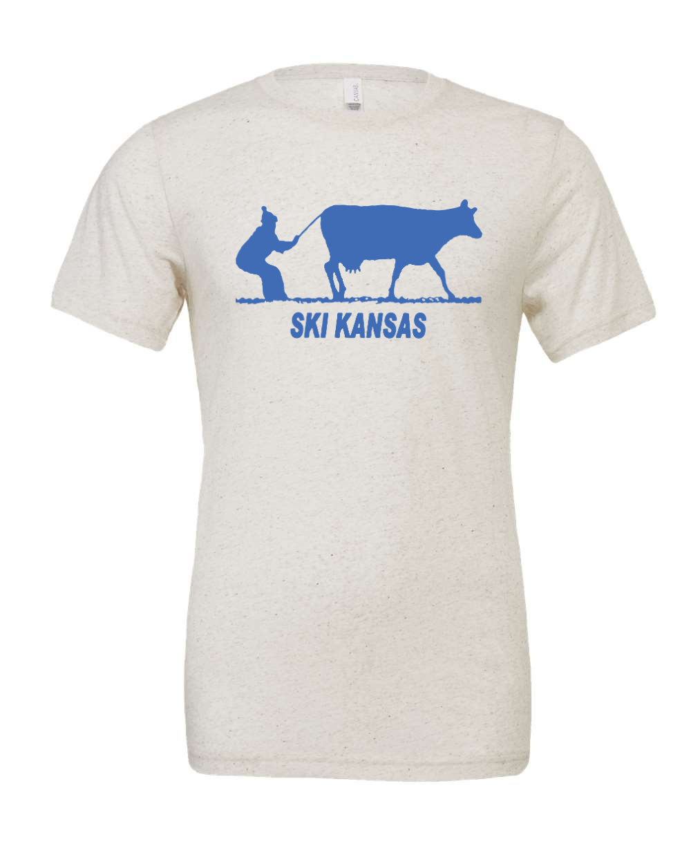 Triblend Tee Oatmeal Triblend front mockup