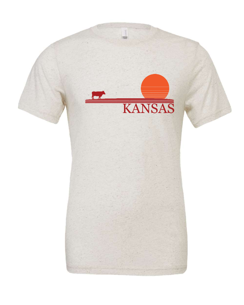 Triblend Tee Oatmeal Triblend front mockup