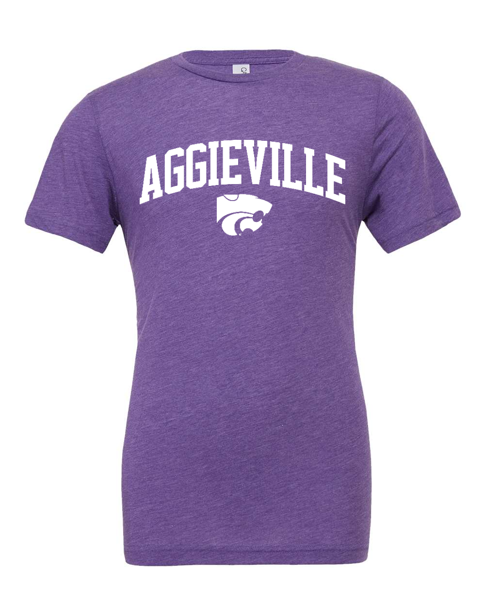 Triblend Tee Purple Triblend front mockup