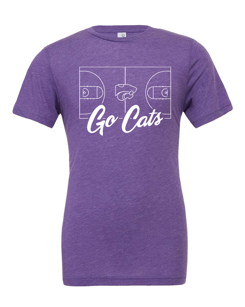 Triblend Tee Purple Triblend front mockup