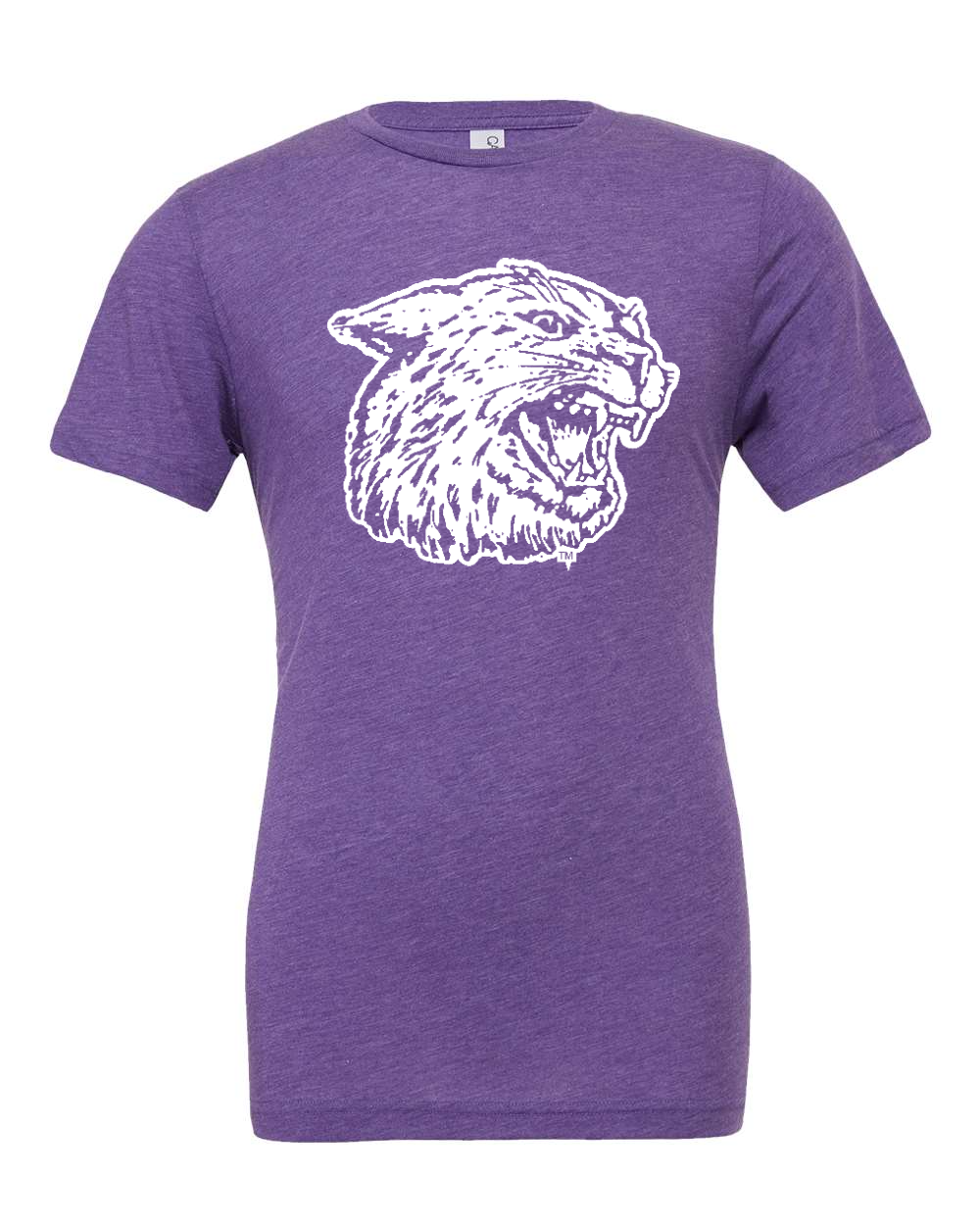 Triblend Tee Purple Triblend front mockup