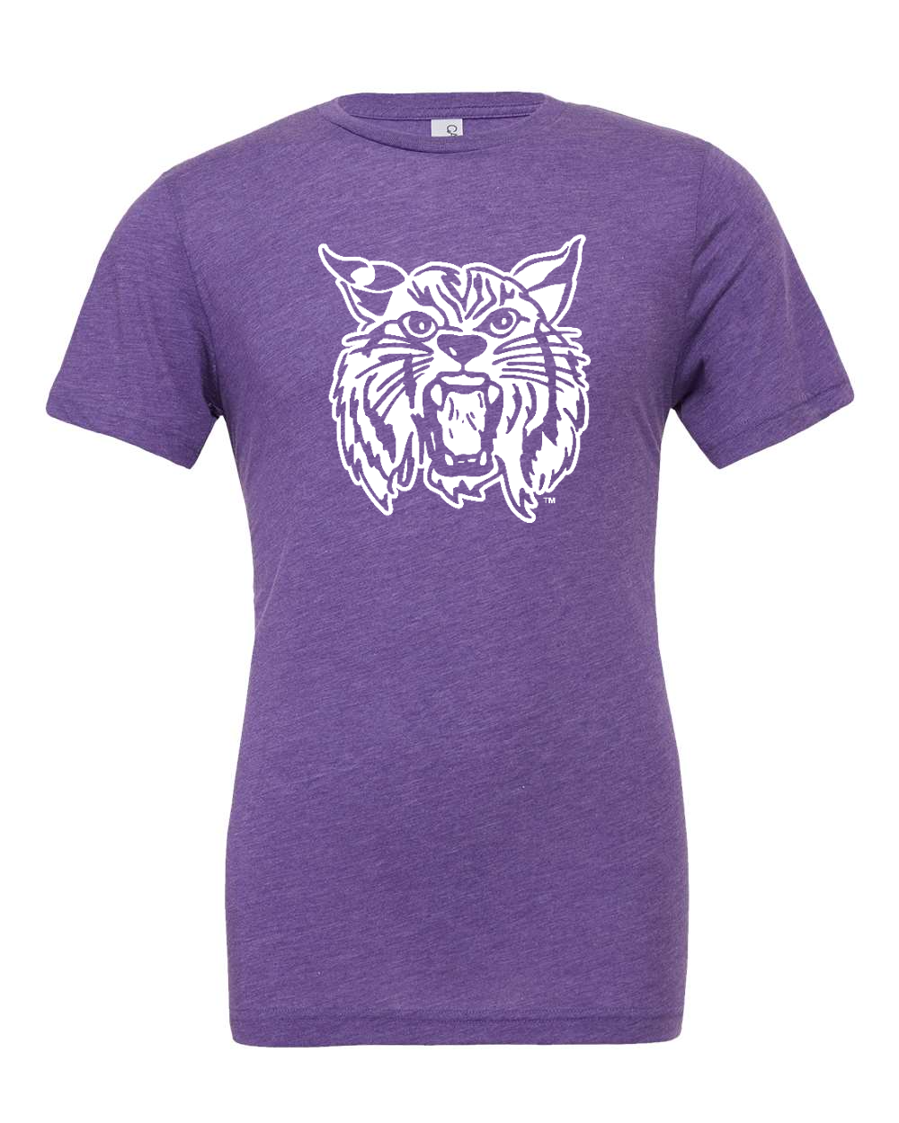 Triblend Tee Purple Triblend front mockup