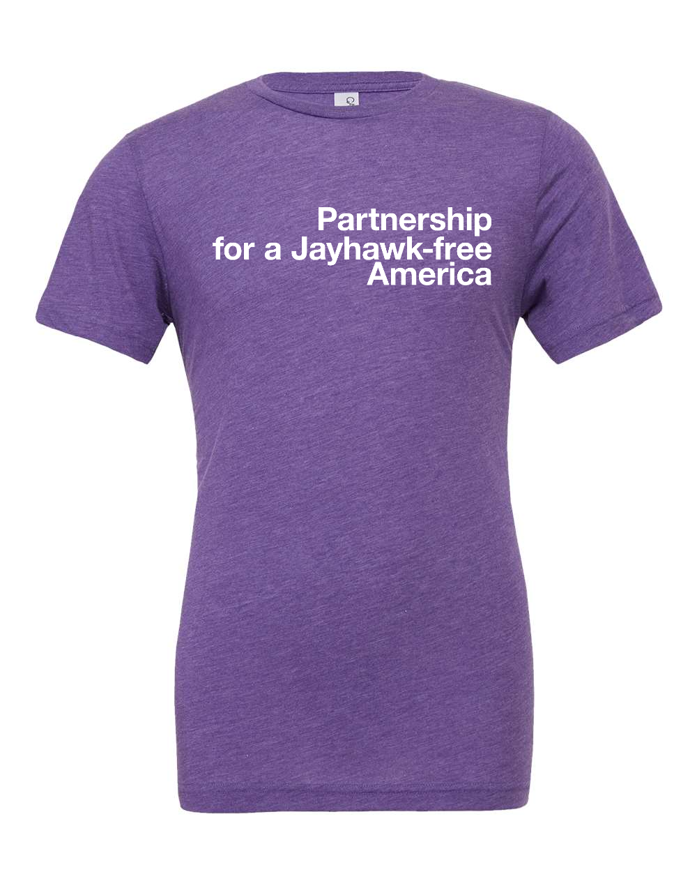 Triblend Tee Purple Triblend front mockup