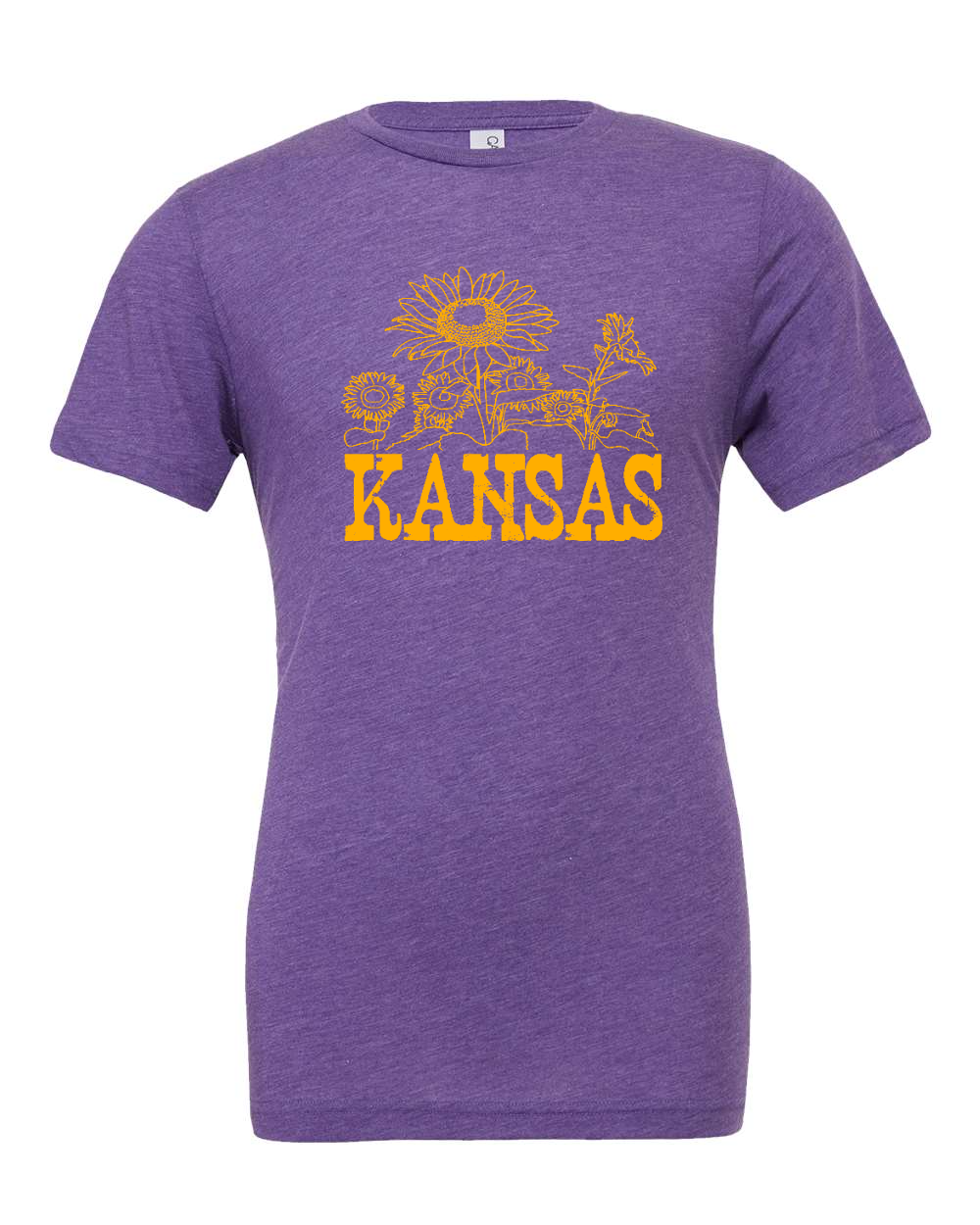 Triblend Tee Purple Triblend front mockup