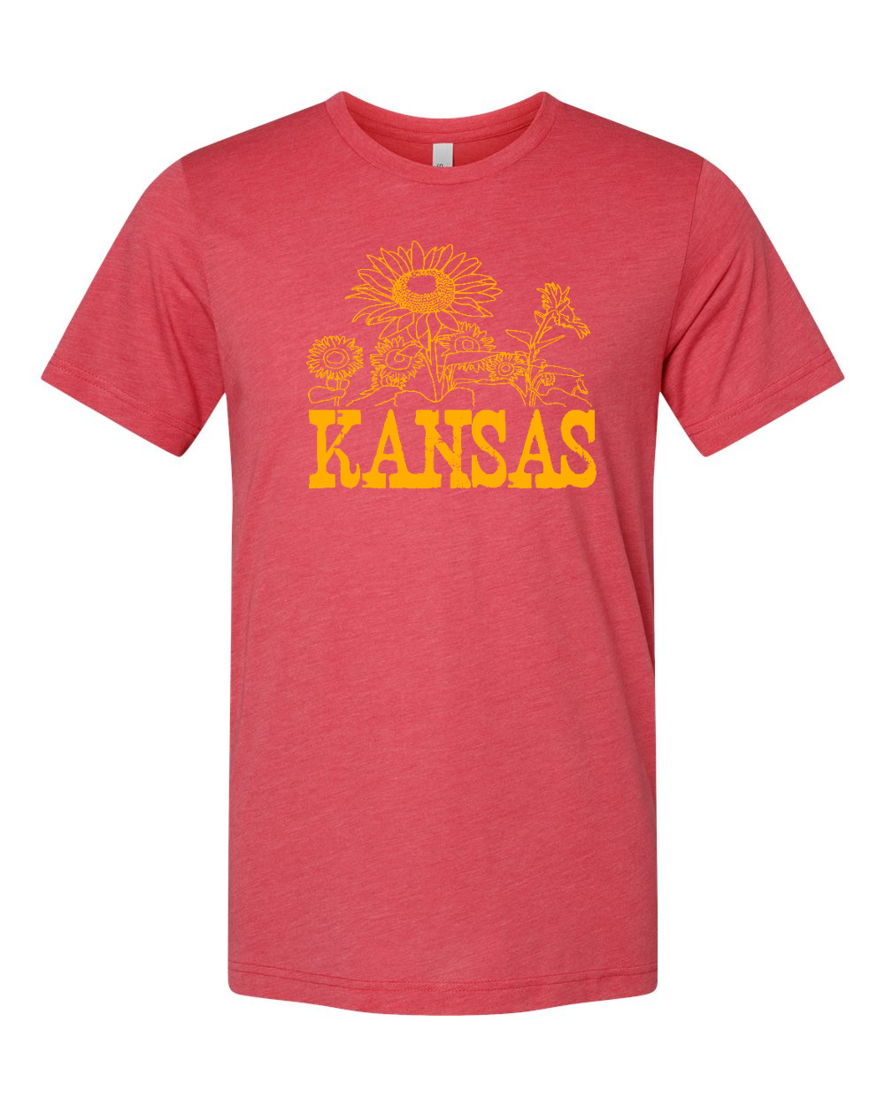 Triblend Tee Red Triblend front mockup
