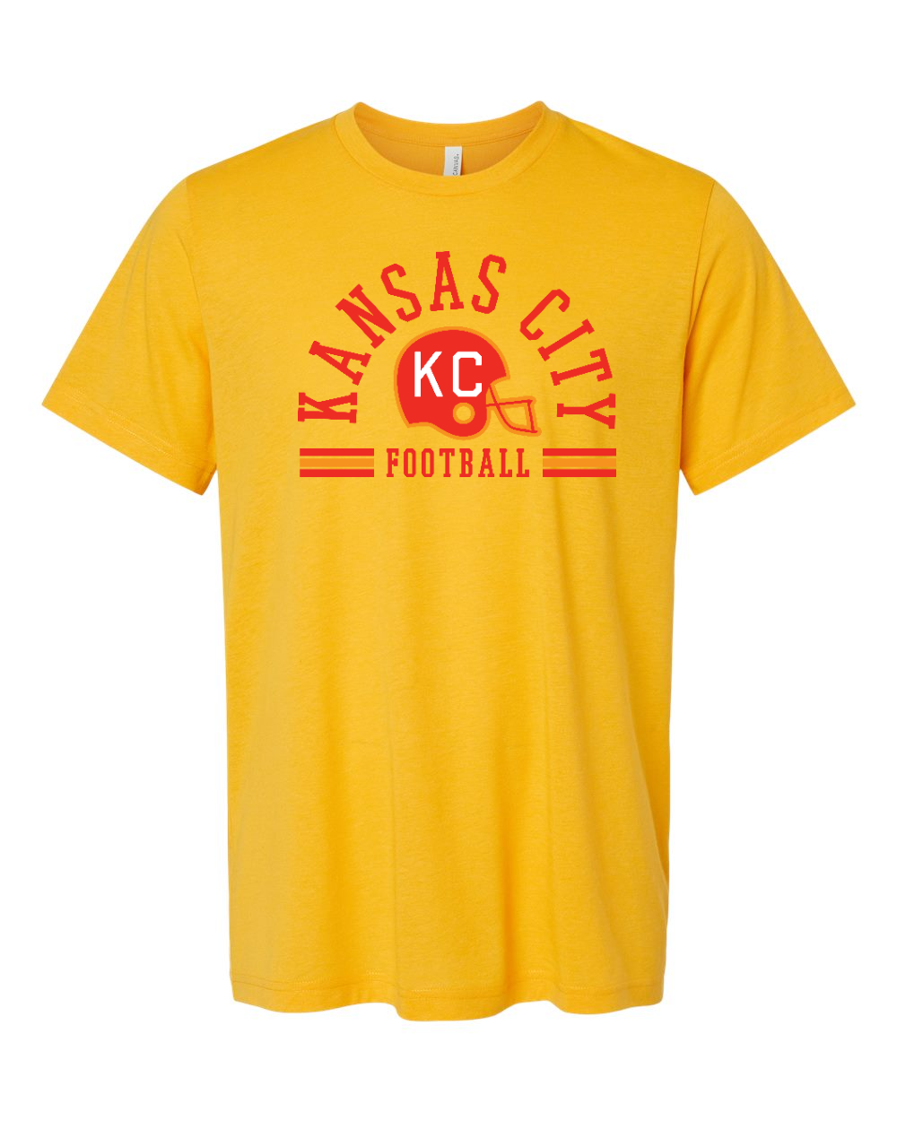 Triblend Tee Solid Gold Triblend front mockup