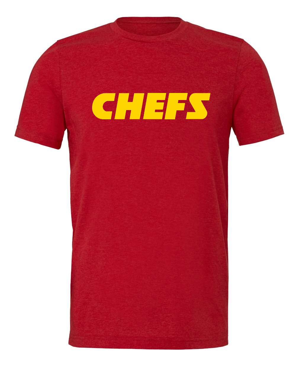 Triblend Tee Solid Red Triblend front mockup