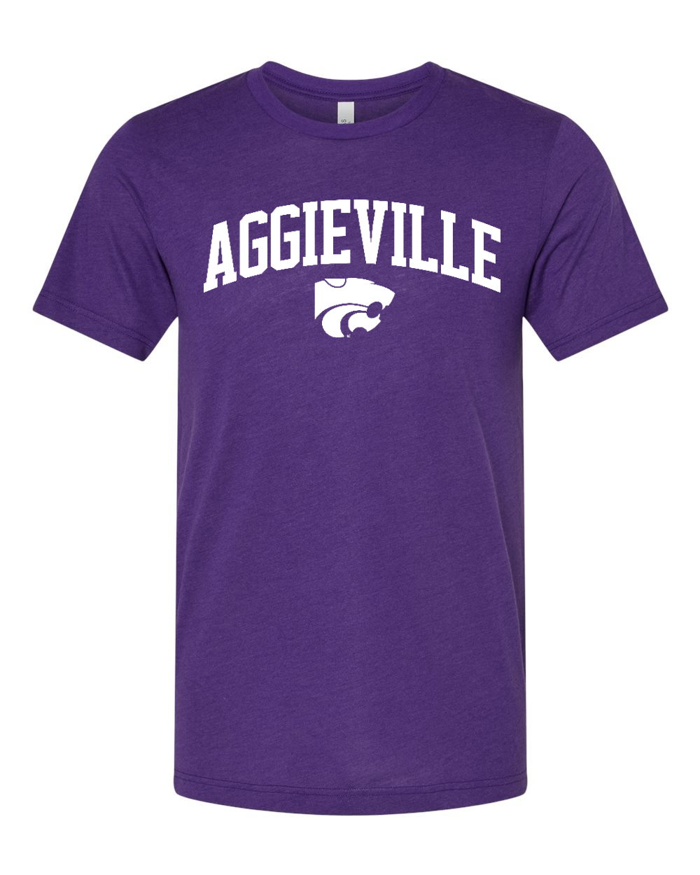 Triblend Tee Solid Team Purple Triblend front mockup