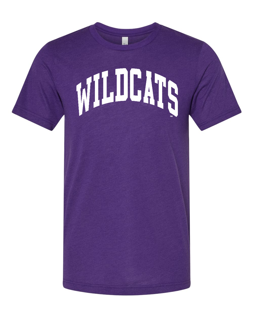 Triblend Tee Solid Team Purple Triblend front mockup