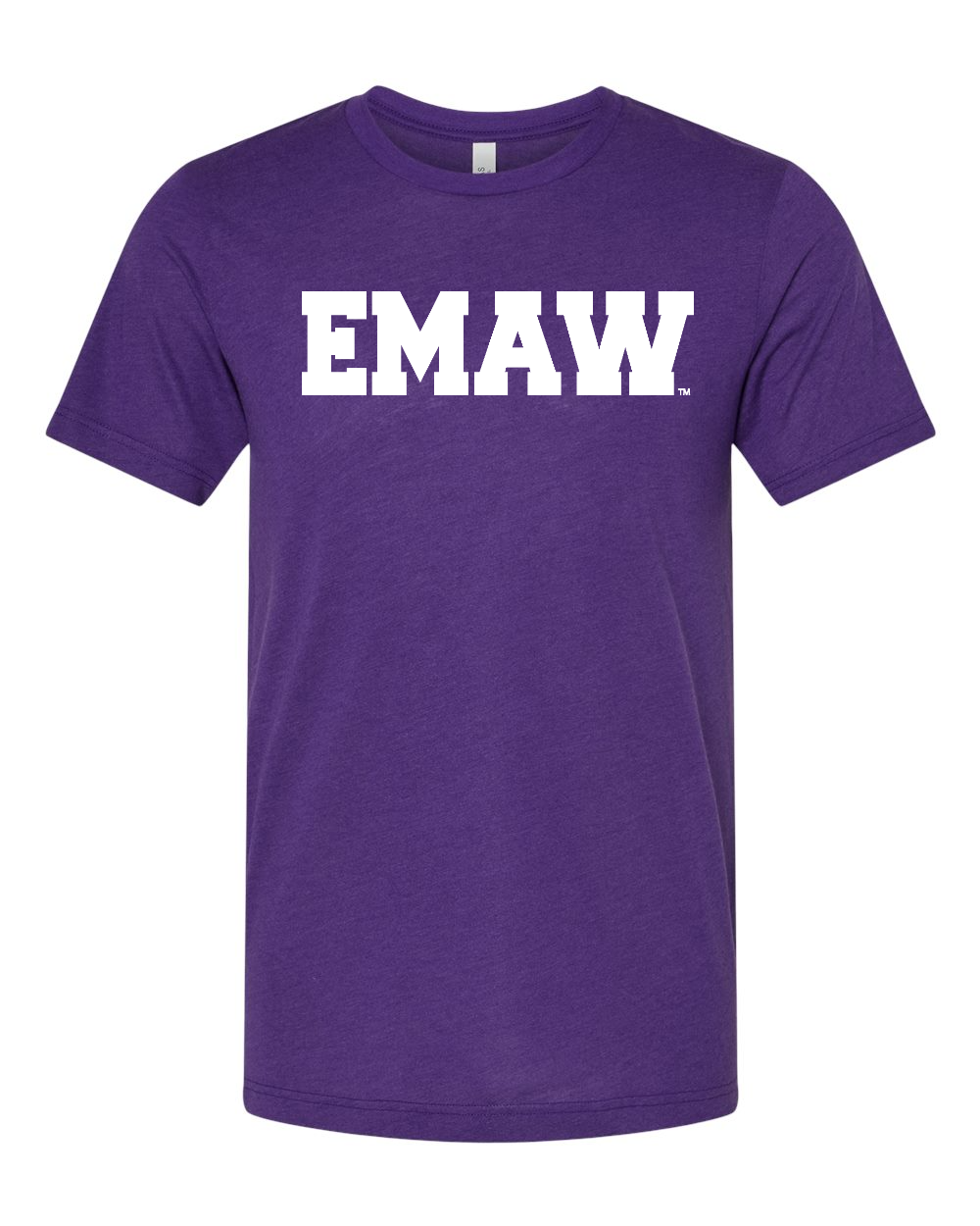 Triblend Tee Solid Team Purple Triblend front mockup