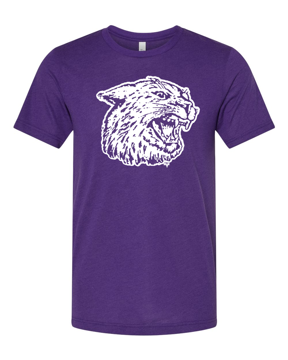 Triblend Tee Solid Team Purple Triblend front mockup