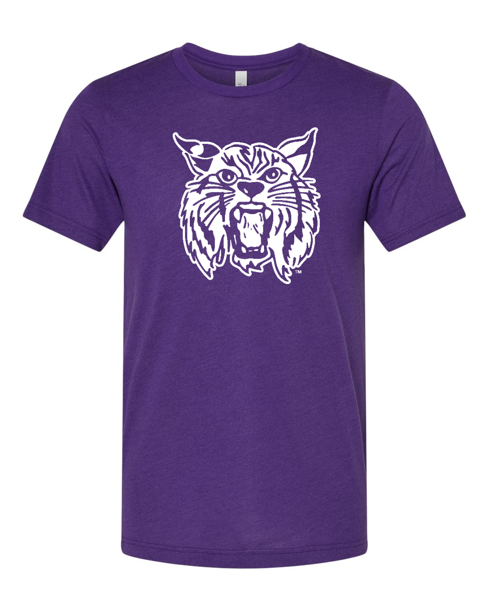 Triblend Tee Solid Team Purple Triblend front mockup
