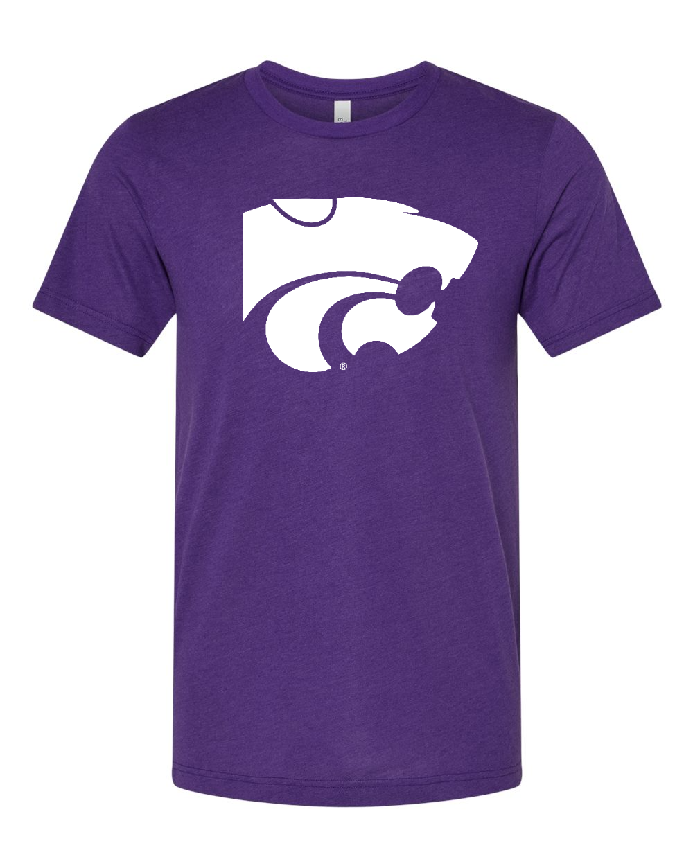Triblend Tee Solid Team Purple Triblend front mockup