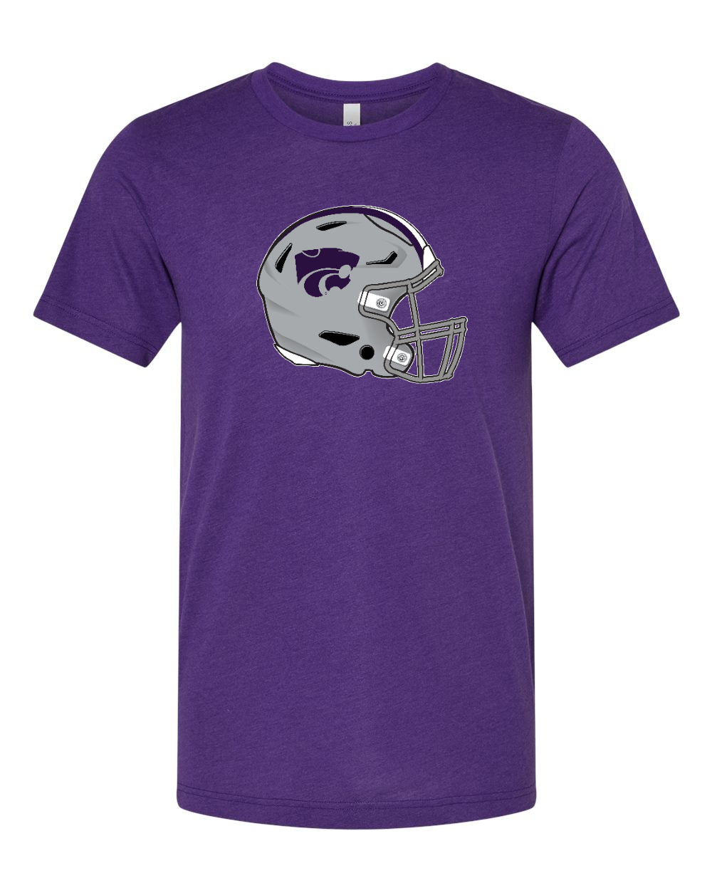 Triblend Tee Solid Team Purple Triblend front mockup