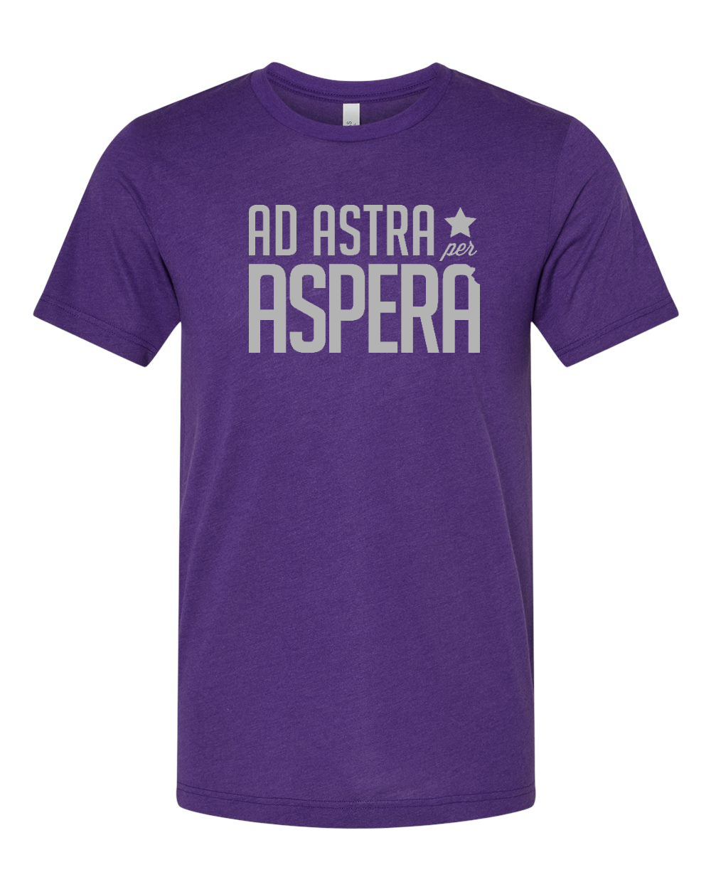 Triblend Tee Solid Team Purple Triblend front mockup