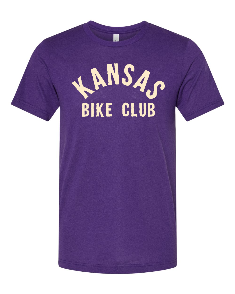 Triblend Tee Solid Team Purple Triblend front mockup