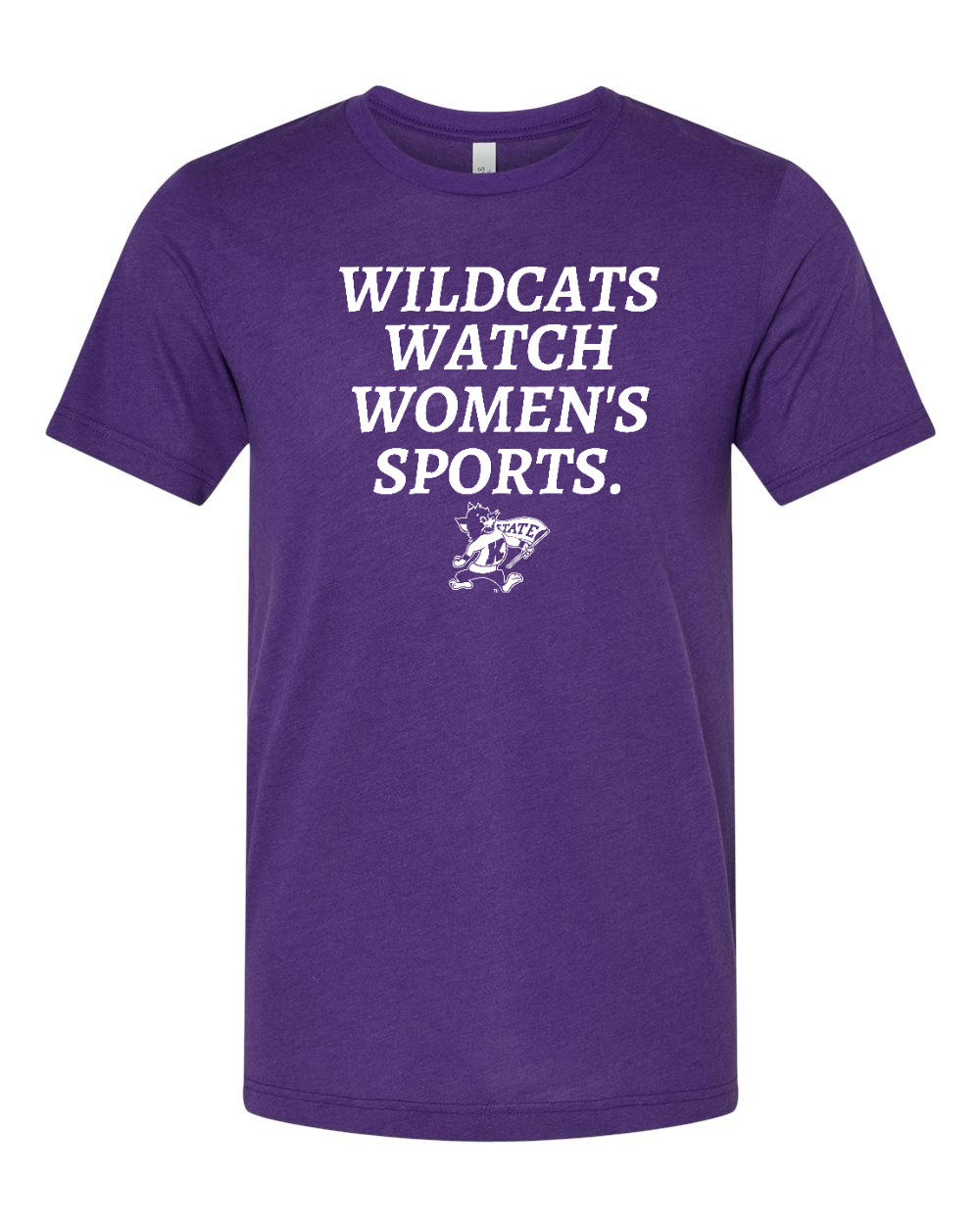 Triblend Tee Solid Team Purple Triblend front mockup