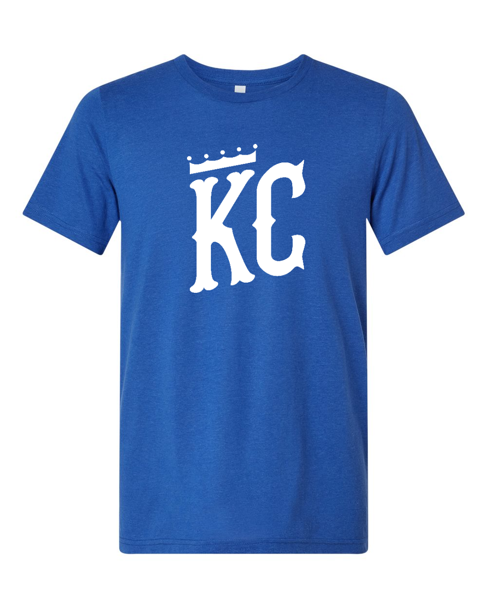 Triblend Tee Solid True Royal Triblend front mockup