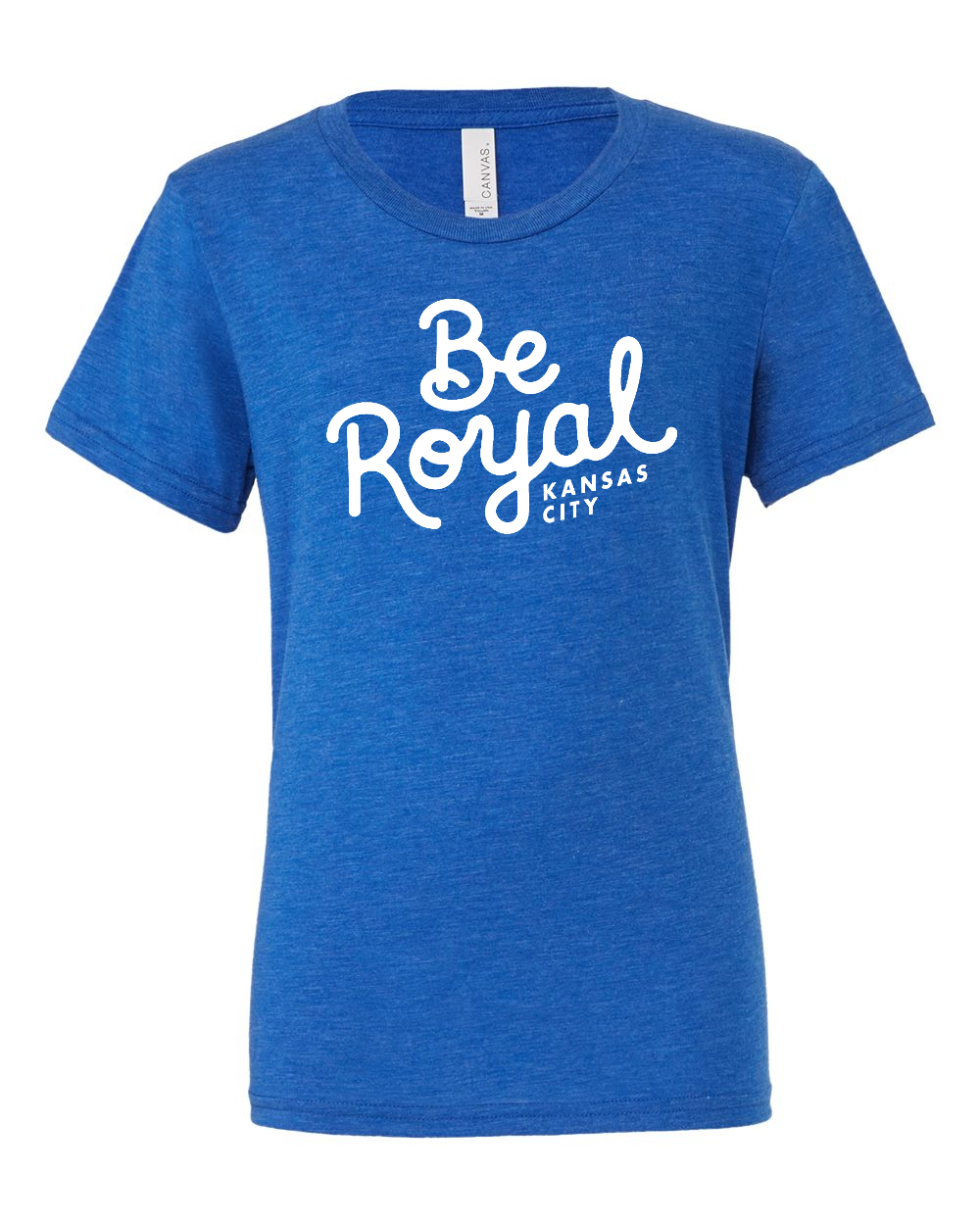 Triblend Tee True Royal Triblend front mockup