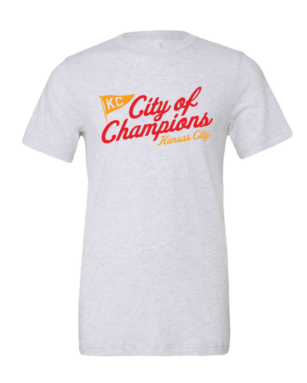 Triblend Tee White Fleck Triblend front mockup