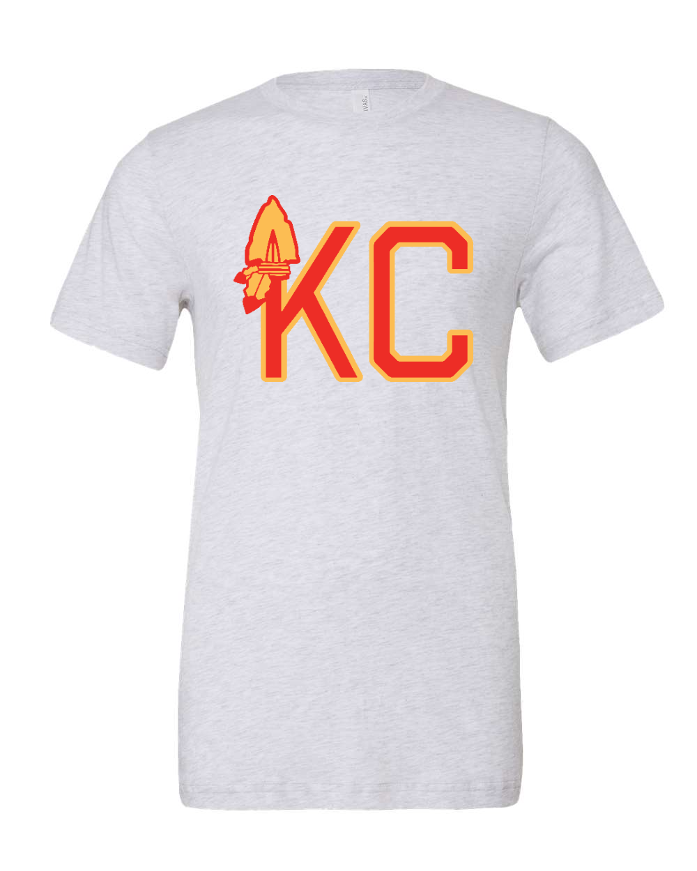 Triblend Tee White Fleck Triblend front mockup