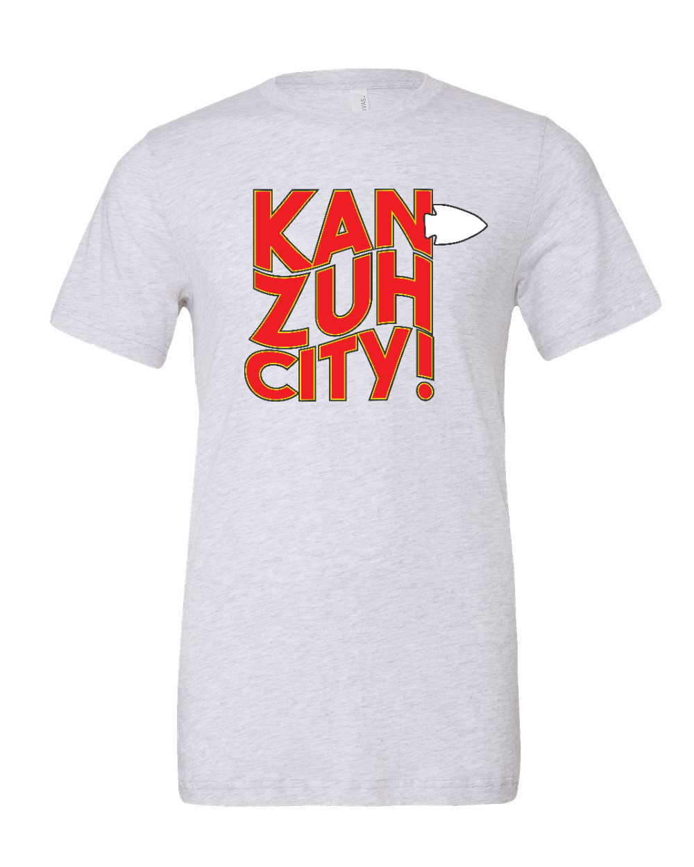 Triblend Tee White Fleck Triblend front mockup