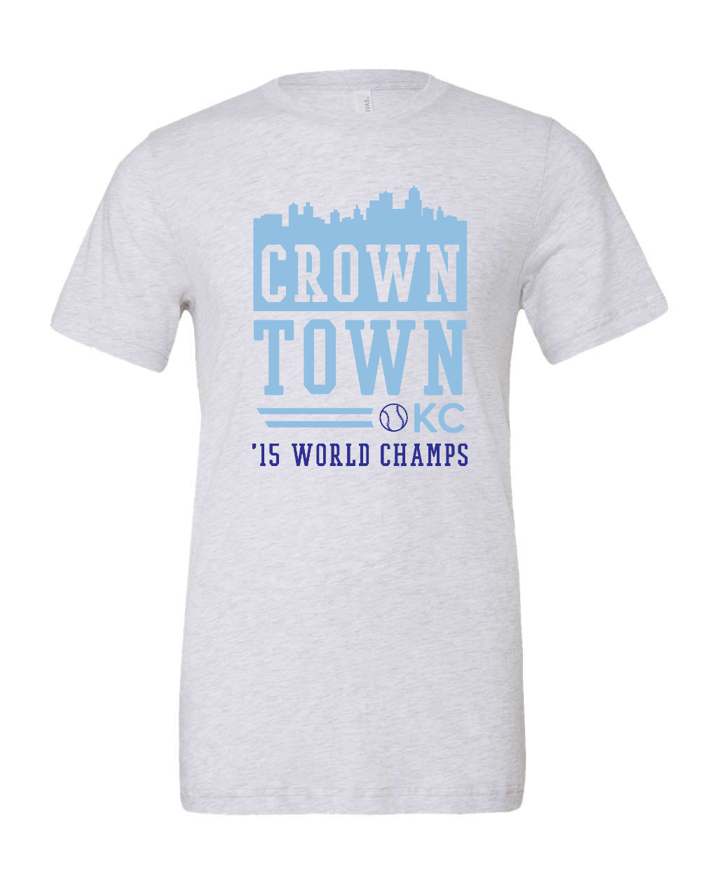 Triblend Tee White Fleck Triblend front mockup