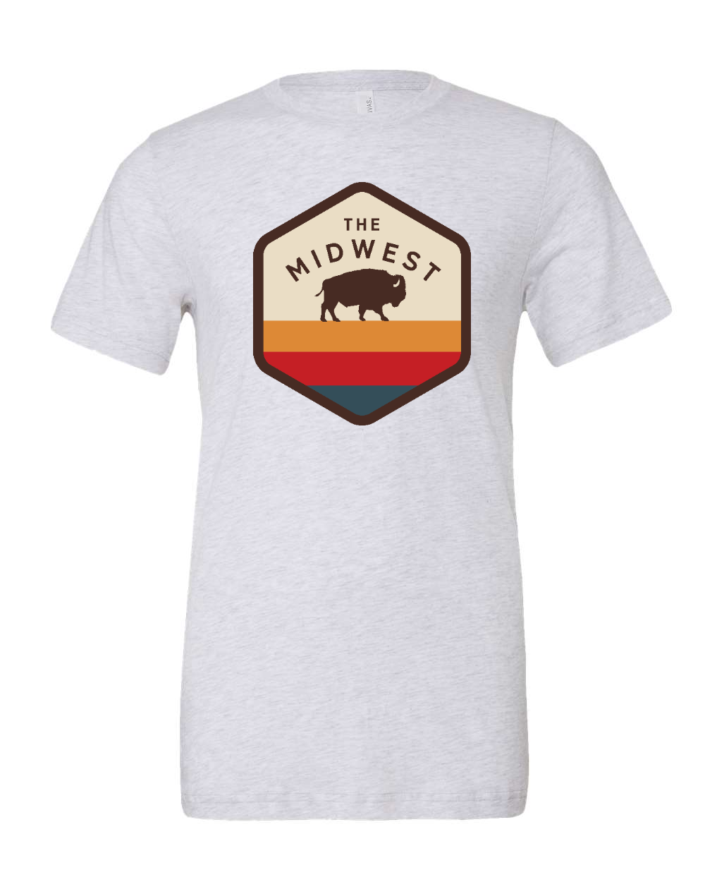 Triblend Tee White Fleck Triblend front mockup
