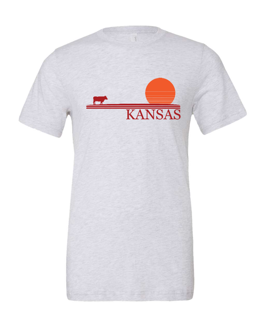 Triblend Tee White Fleck Triblend front mockup