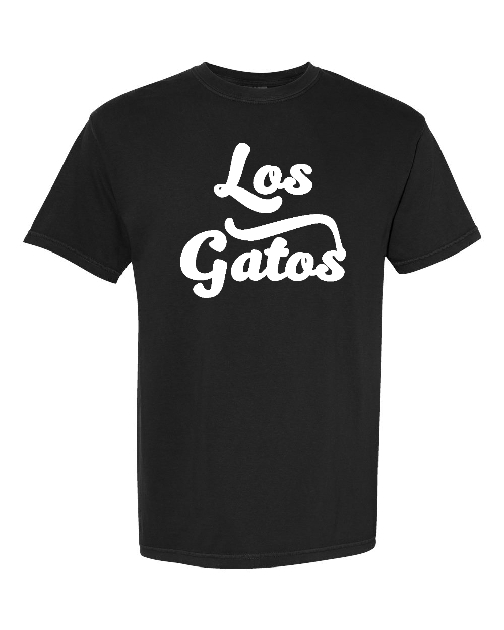 Unisex Garment-Dyed Heavyweight T-Shirt Black front mockup