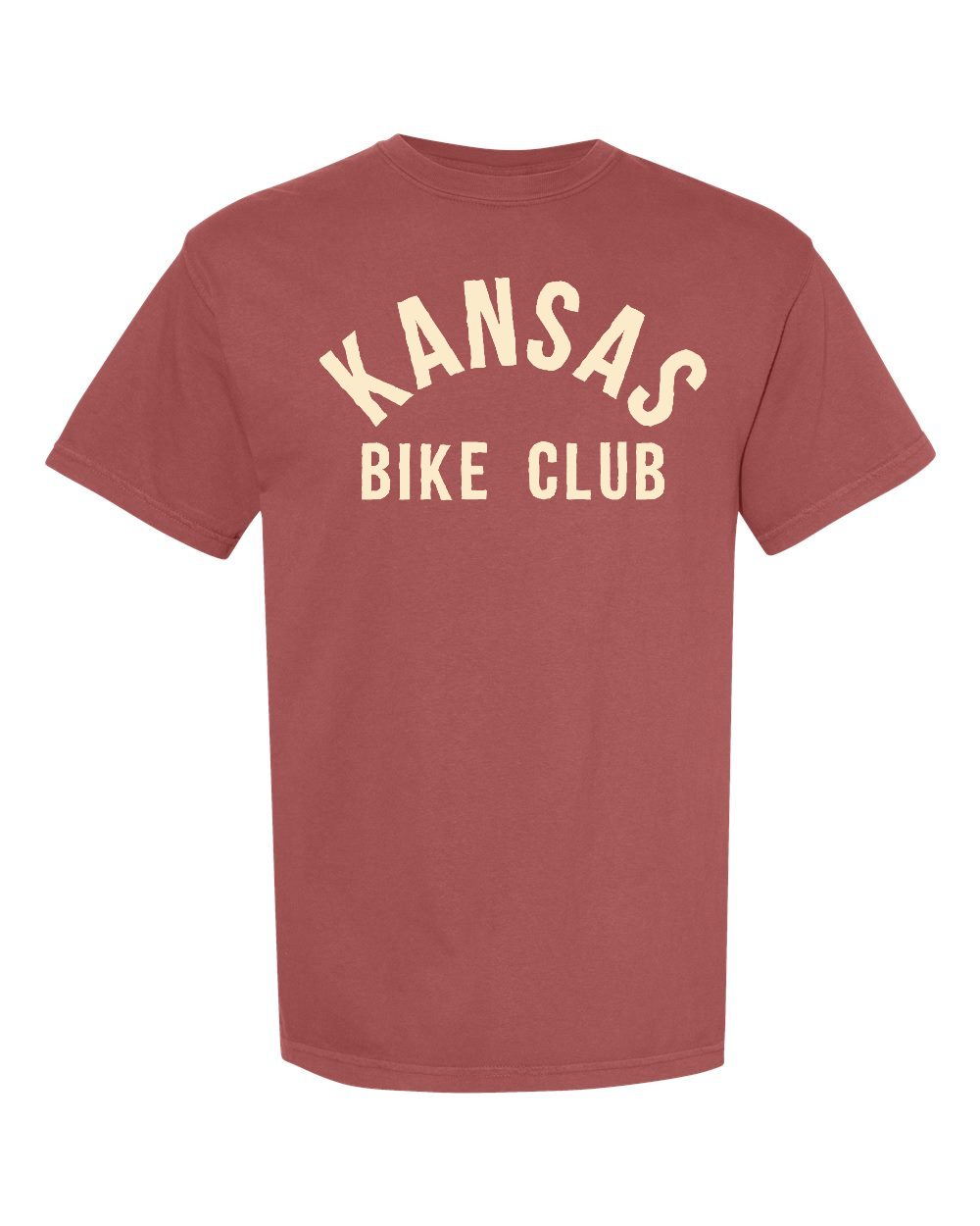 Unisex Garment-Dyed Heavyweight T-Shirt Brick front mockup