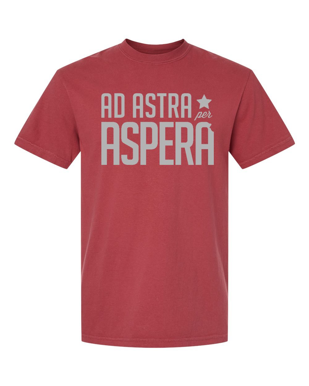 Unisex Garment-Dyed Heavyweight T-Shirt Chili front mockup