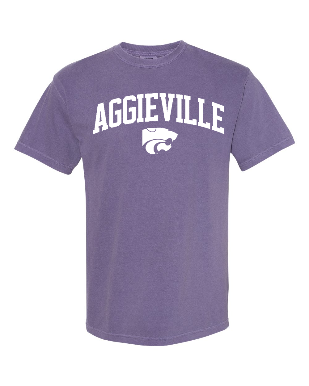 Unisex Garment-Dyed Heavyweight T-Shirt Grape front mockup