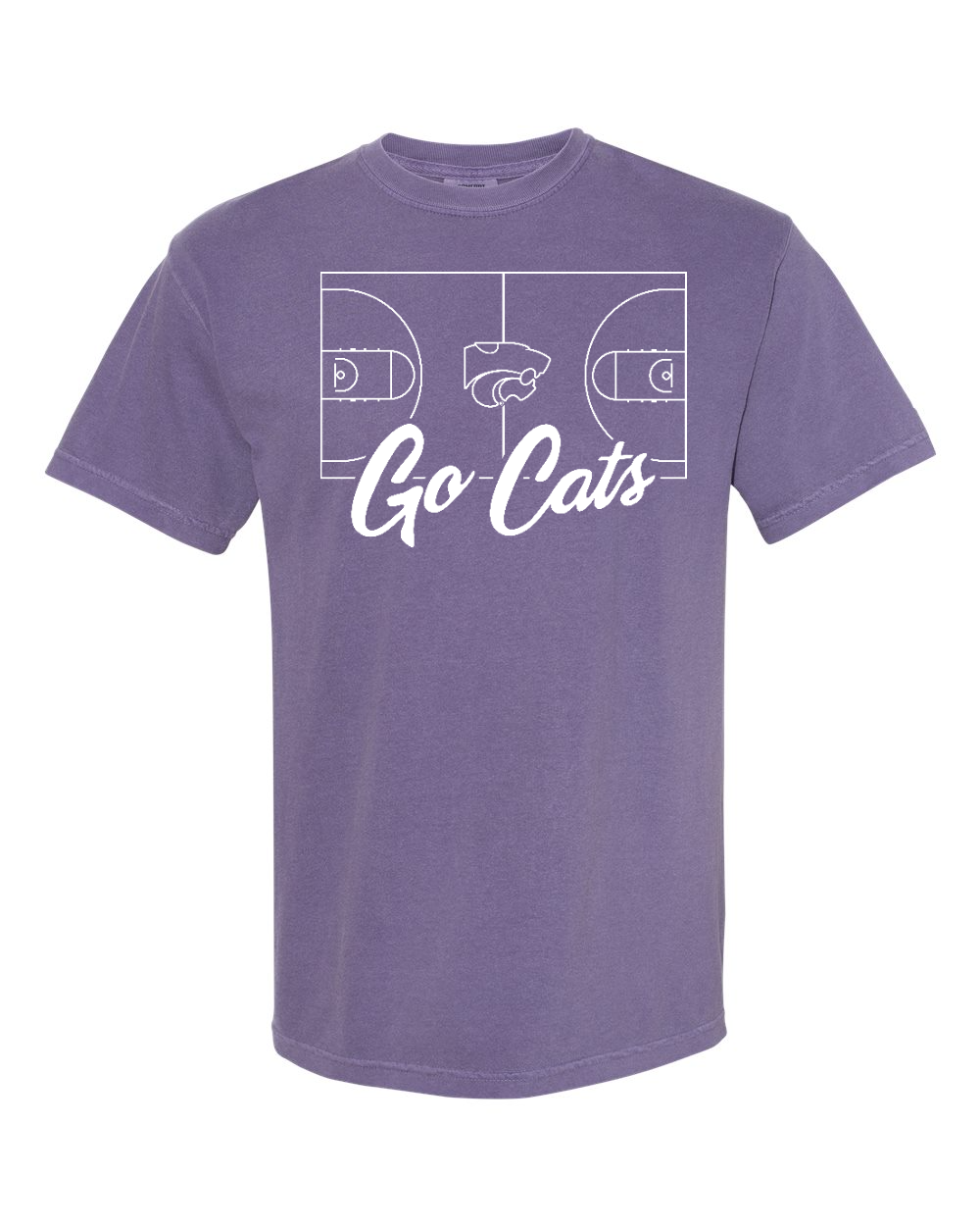 Unisex Garment-Dyed Heavyweight T-Shirt Grape front mockup