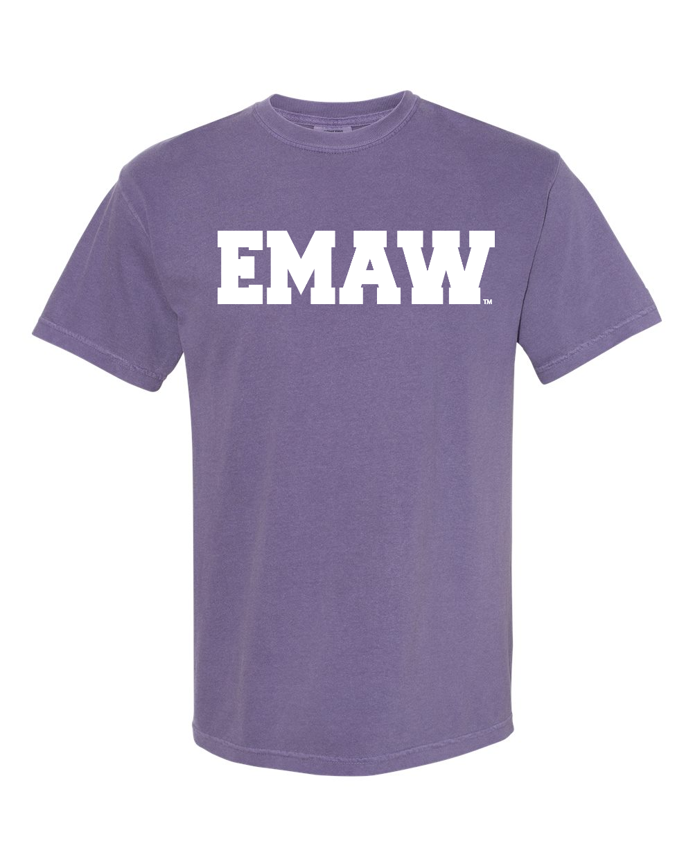 Unisex Garment-Dyed Heavyweight T-Shirt Grape front mockup