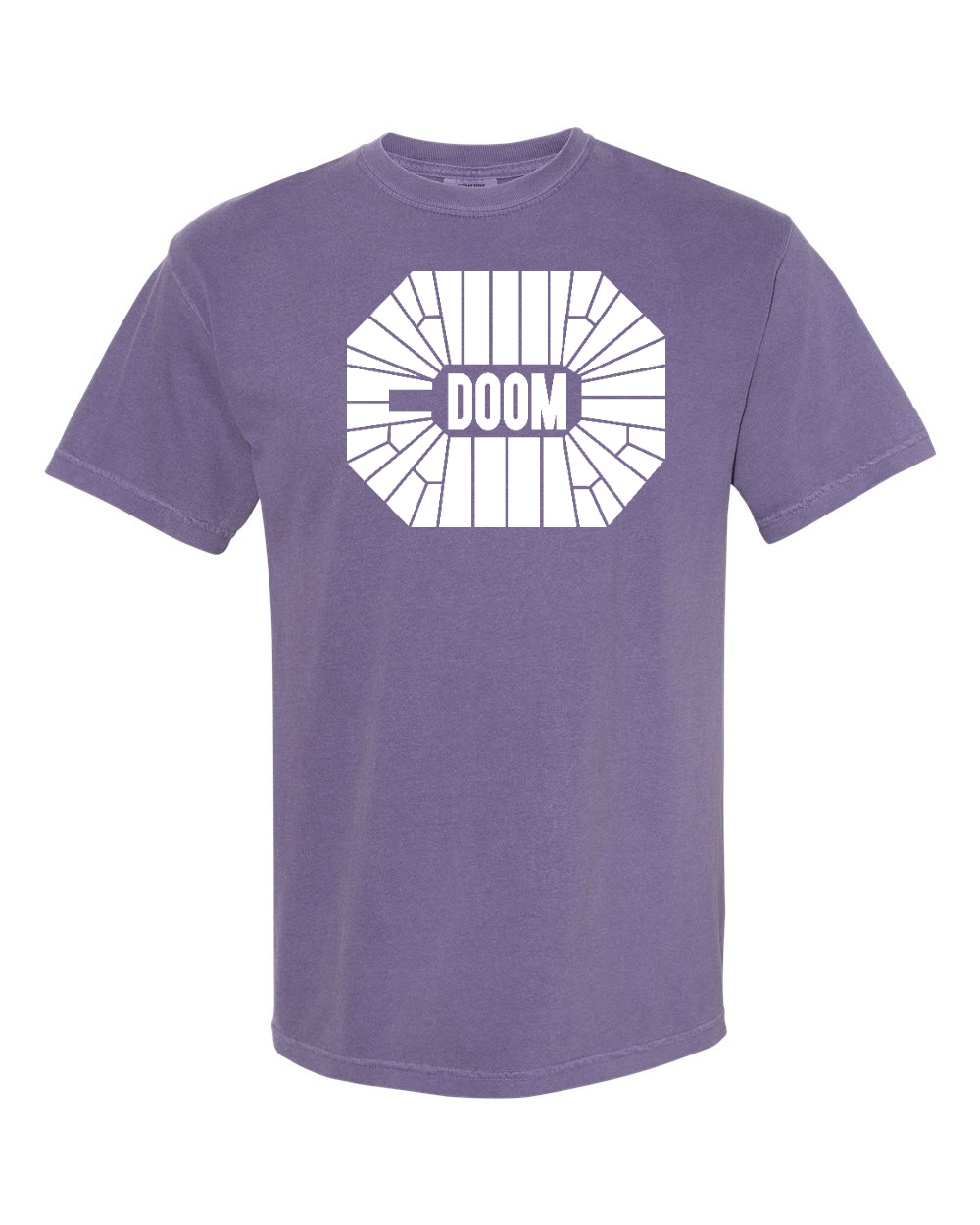 Unisex Garment-Dyed Heavyweight T-Shirt Grape front mockup