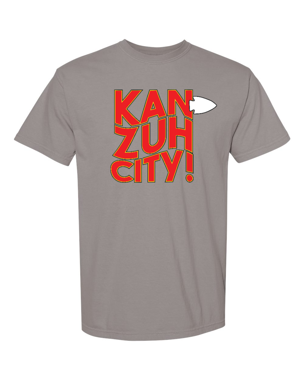 Unisex Garment-Dyed Heavyweight T-Shirt Grey front mockup