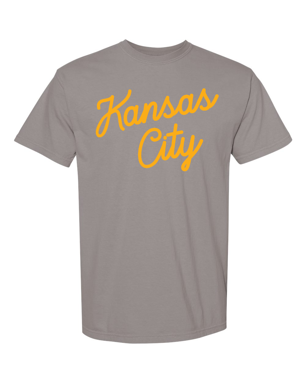 Unisex Garment-Dyed Heavyweight T-Shirt Grey front mockup