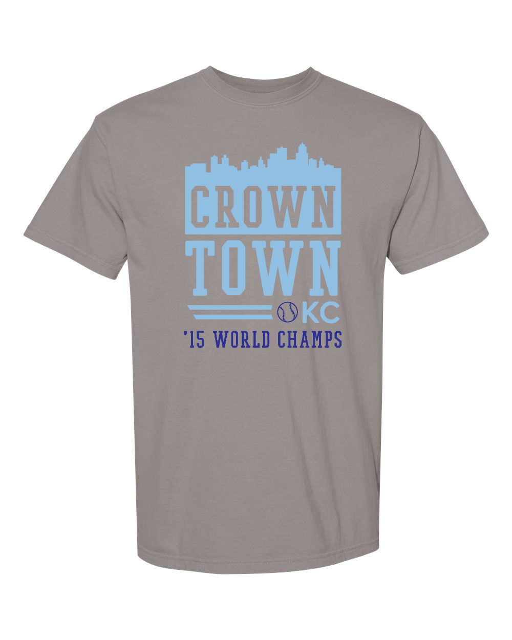 Unisex Garment-Dyed Heavyweight T-Shirt Grey front mockup