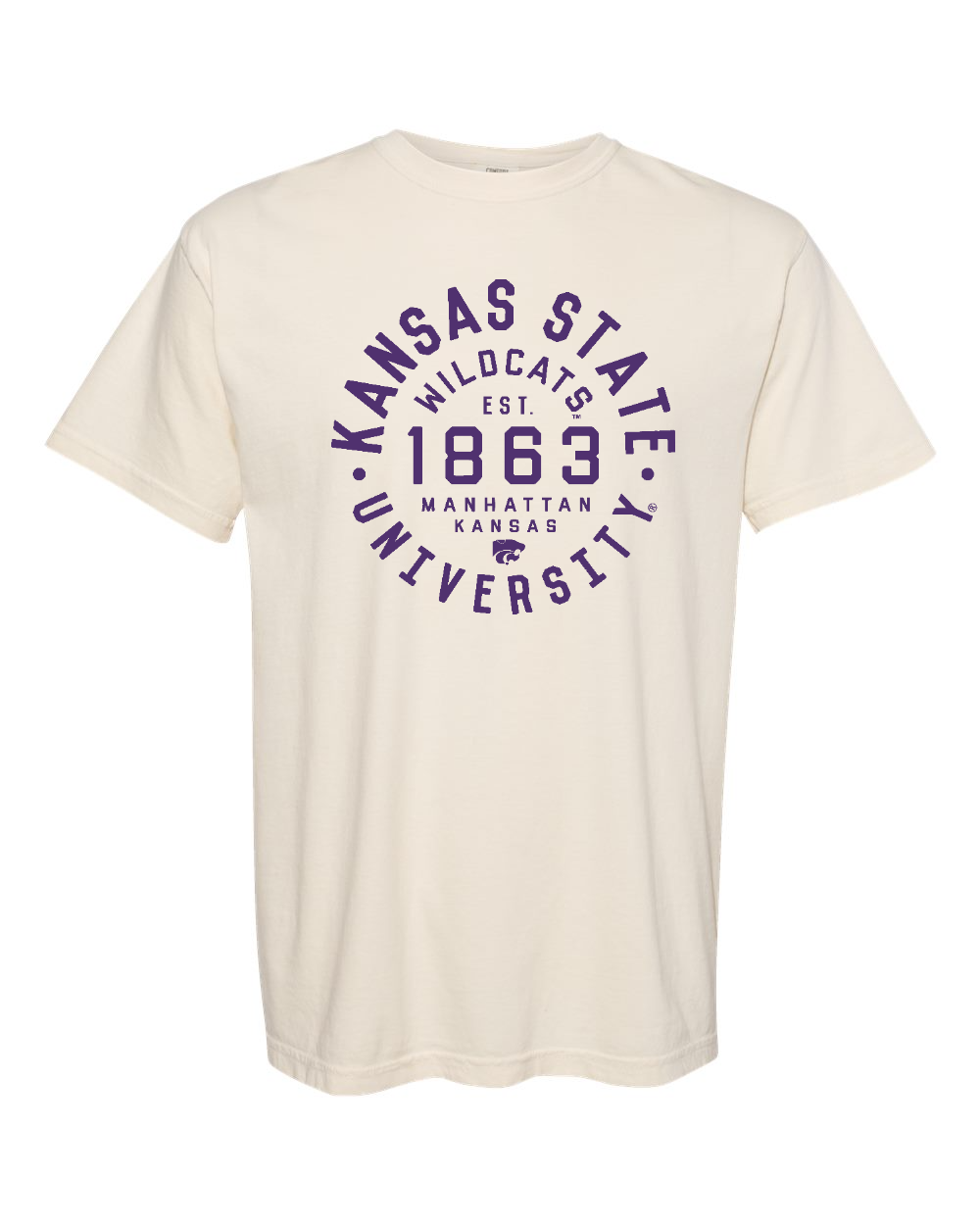 Unisex Garment-Dyed Heavyweight T-Shirt Ivory front mockup