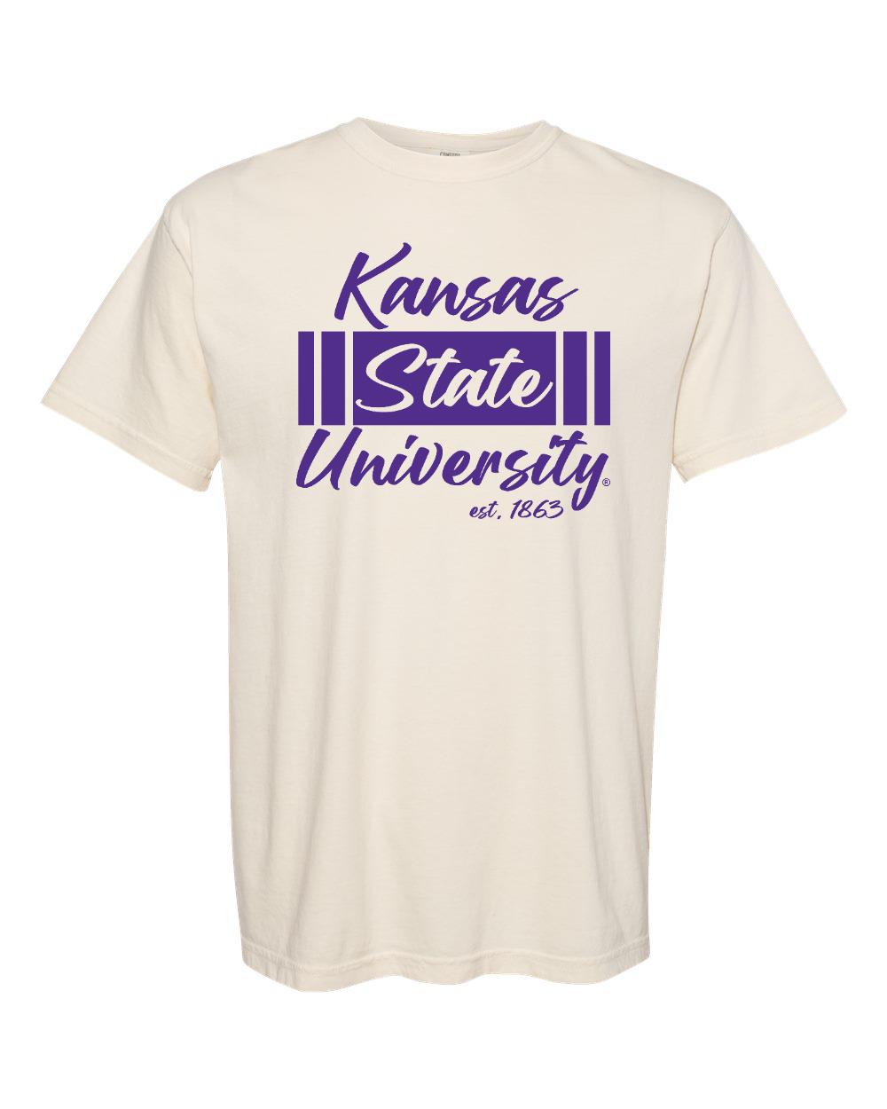 Unisex Garment-Dyed Heavyweight T-Shirt Ivory front mockup