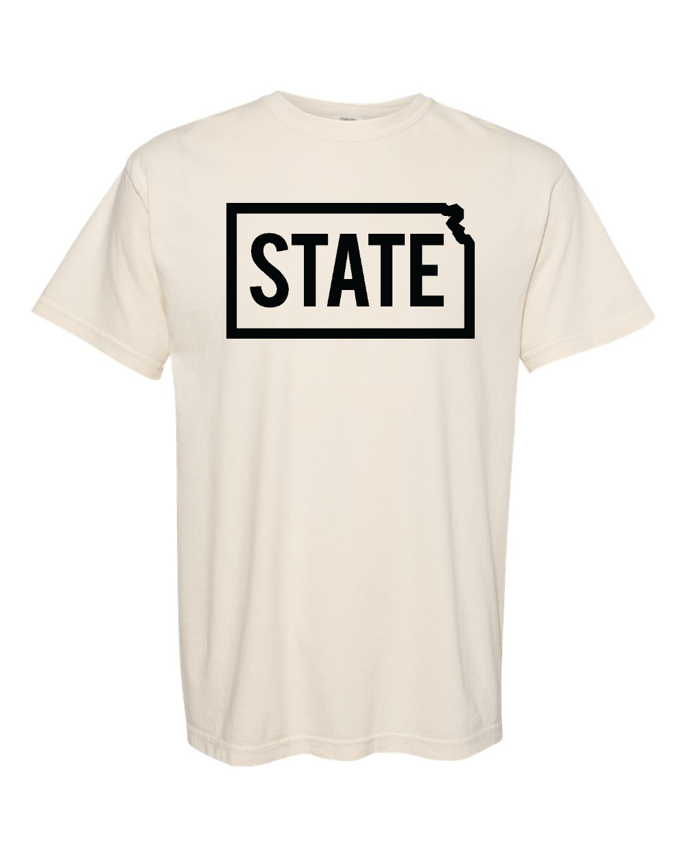 Unisex Garment-Dyed Heavyweight T-Shirt Ivory front mockup