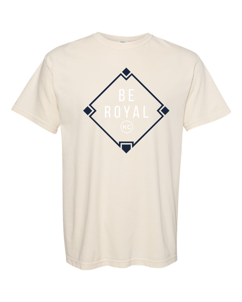 Unisex Garment-Dyed Heavyweight T-Shirt Ivory front mockup