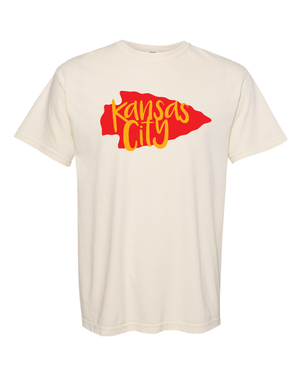 Unisex Garment-Dyed Heavyweight T-Shirt Ivory front mockup