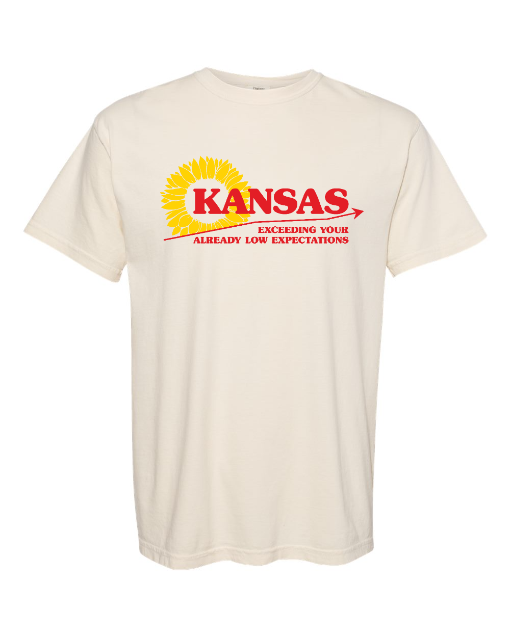 Unisex Garment-Dyed Heavyweight T-Shirt Ivory front mockup