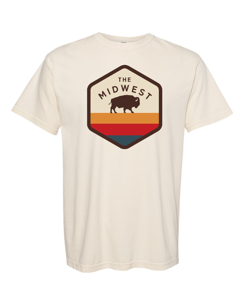 Unisex Garment-Dyed Heavyweight T-Shirt Ivory front mockup