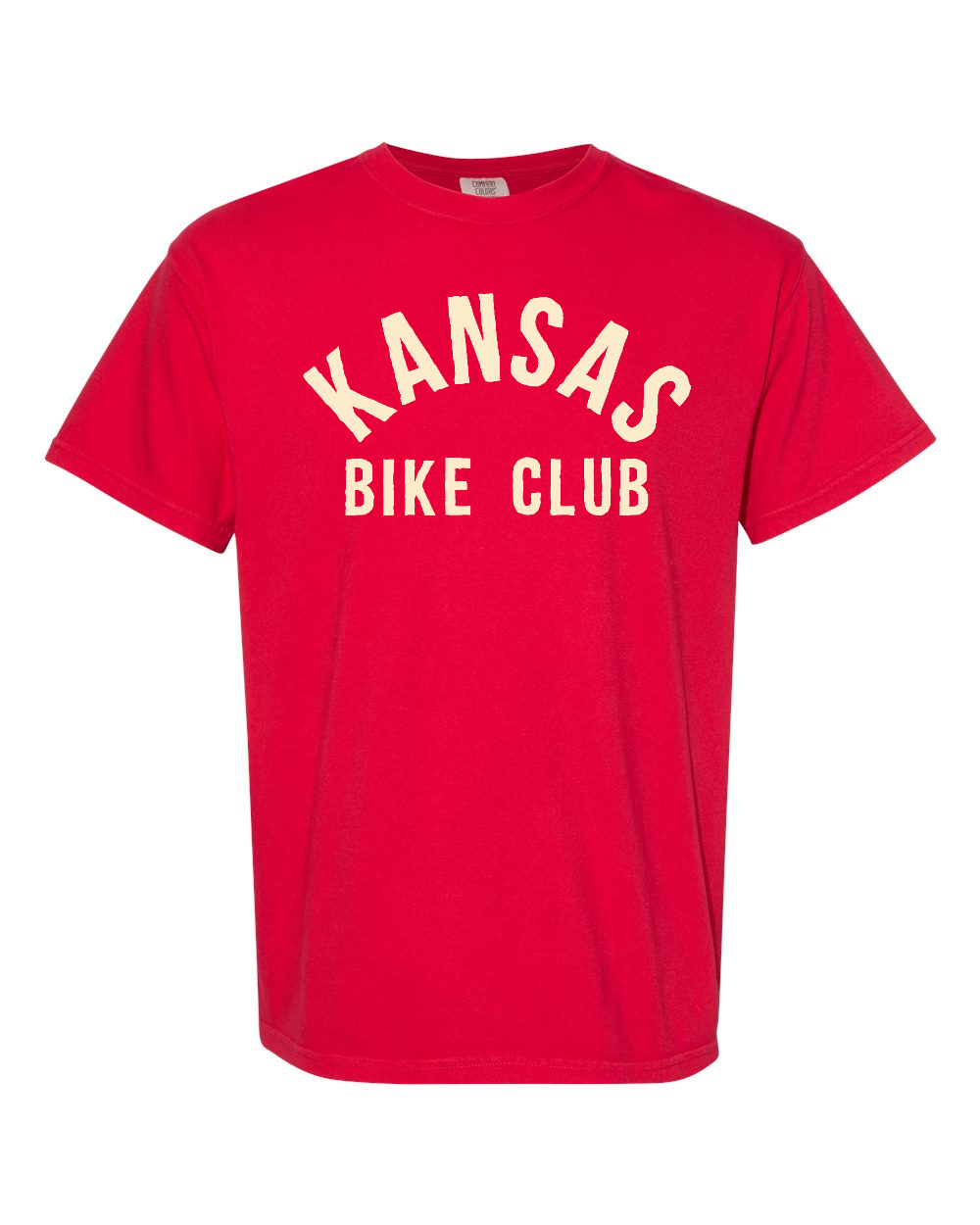 Unisex Garment-Dyed Heavyweight T-Shirt Red front mockup