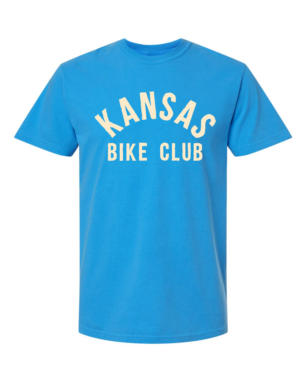 Unisex Garment-Dyed Heavyweight T-Shirt Royal Caribe front mockup