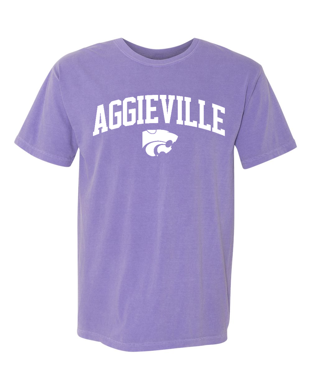 Unisex Garment-Dyed Heavyweight T-Shirt Violet front mockup