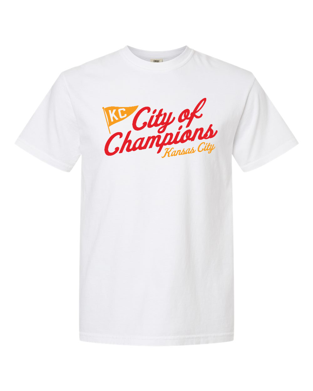 Unisex Garment-Dyed Heavyweight T-Shirt White front mockup